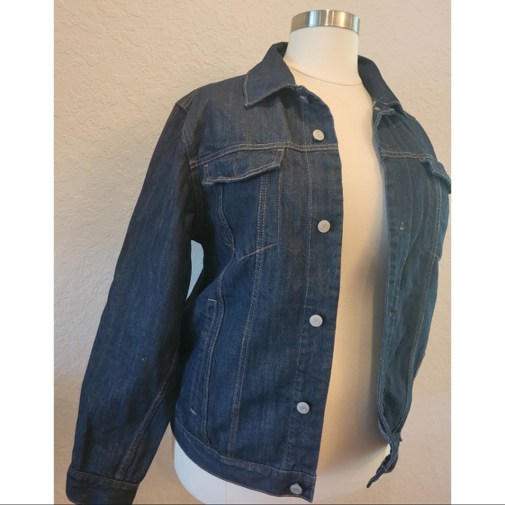 Denim Button Down Jacket - image 2